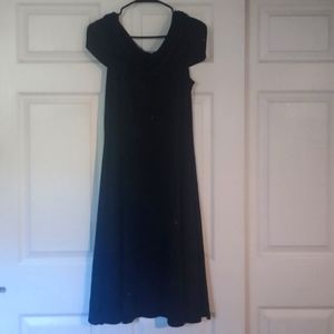 Black sparkly knee length dress